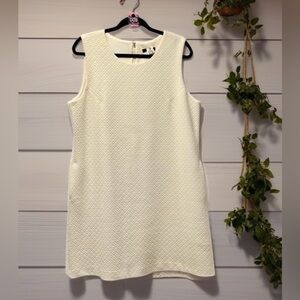 Tommy Hilfiger Ivory Sheath Dress Sleeveless Size 14